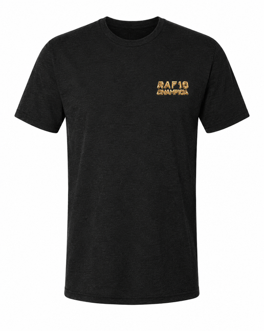 RAF 10 Champions Tee - Black