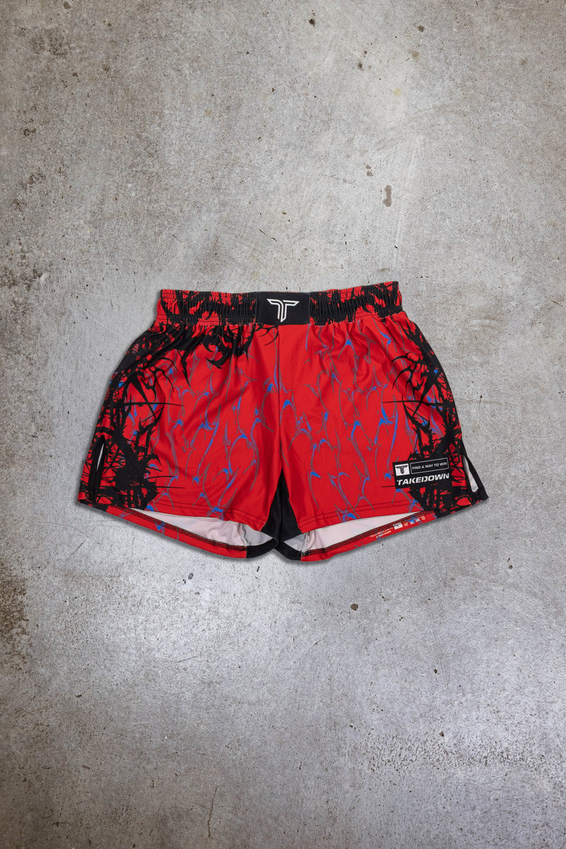 Youth Symbiotek Fight Shorts - Red