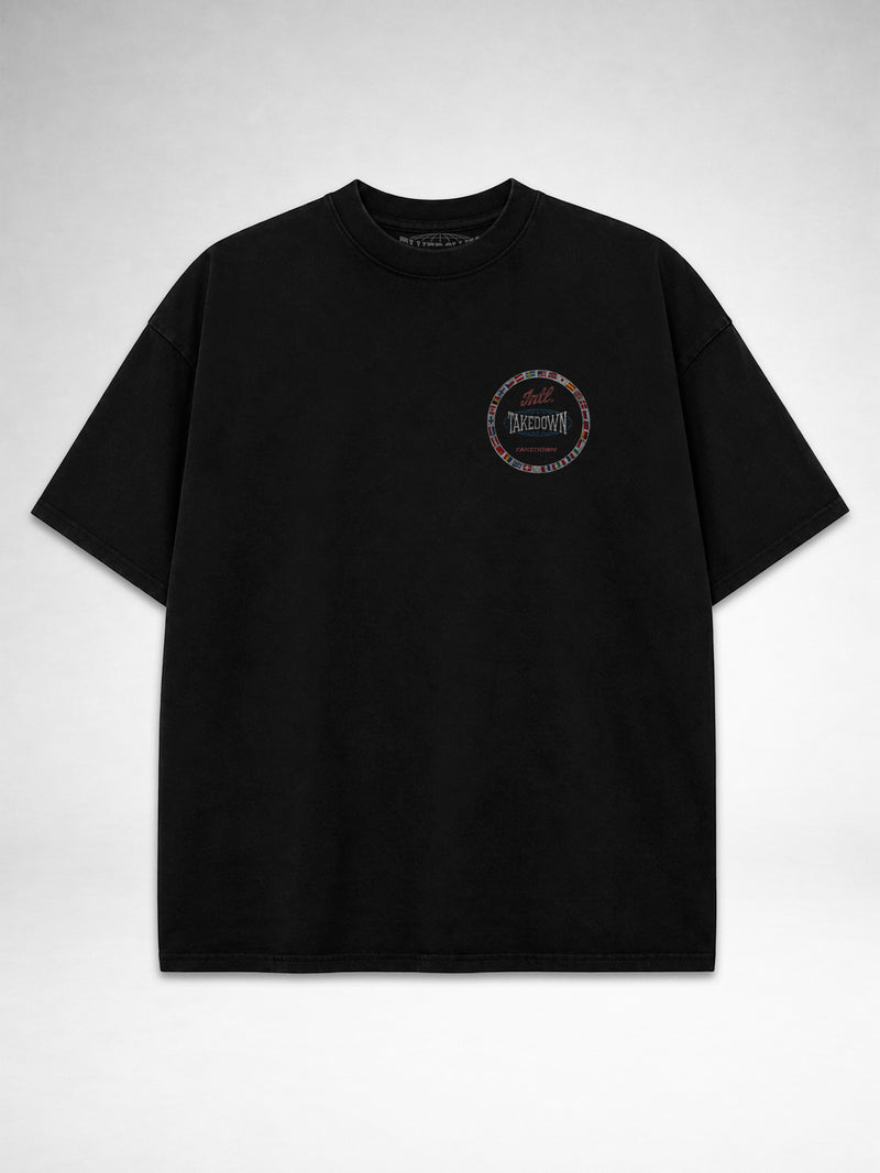 Takedown Oversized Tee - International Ring - Black