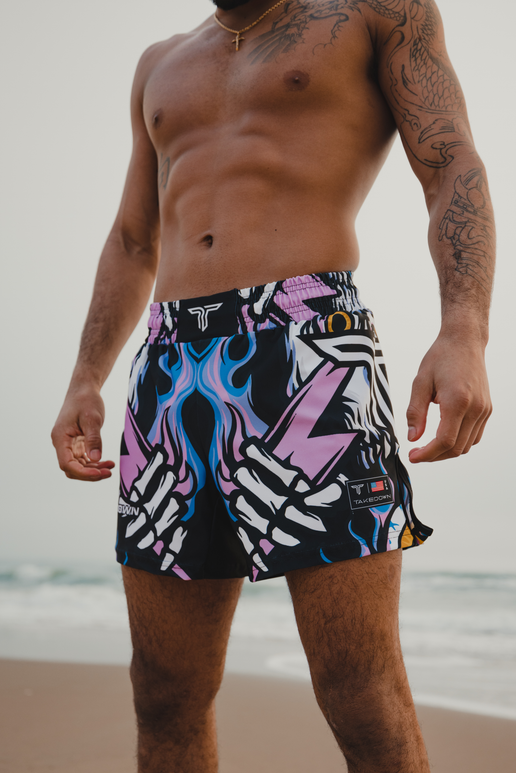 Lightning Skull Fight Shorts (5”&7“ Inseam)