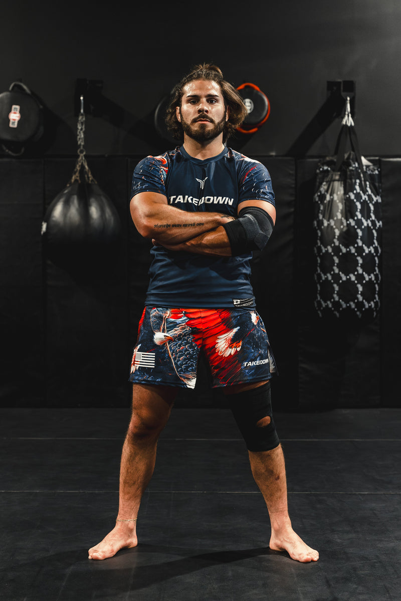 'Murica Fight Kit (5 & 7” Fight Short & Rashguard Bundle)
