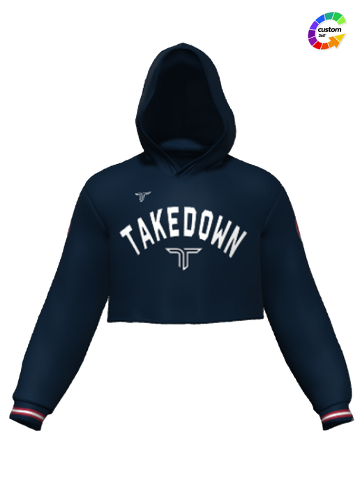 TD-CRPHD-004 360° Custom Cropped Hoodie