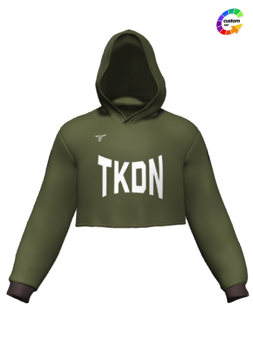 TD-CRPHD-005 360° Custom Cropped Hoodie