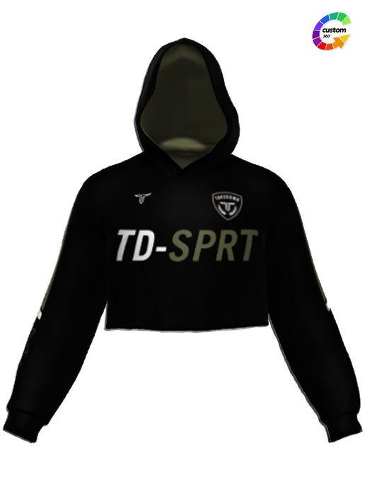 TD-CRPHD-010 360° Custom Cropped Hoodie