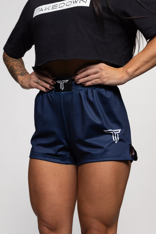 Essential Women's Fight Shorts (3” Inseam) - Navy