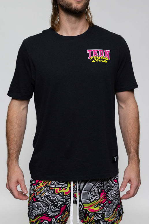 TKDN Pink Fight Club T-Shirt - Black