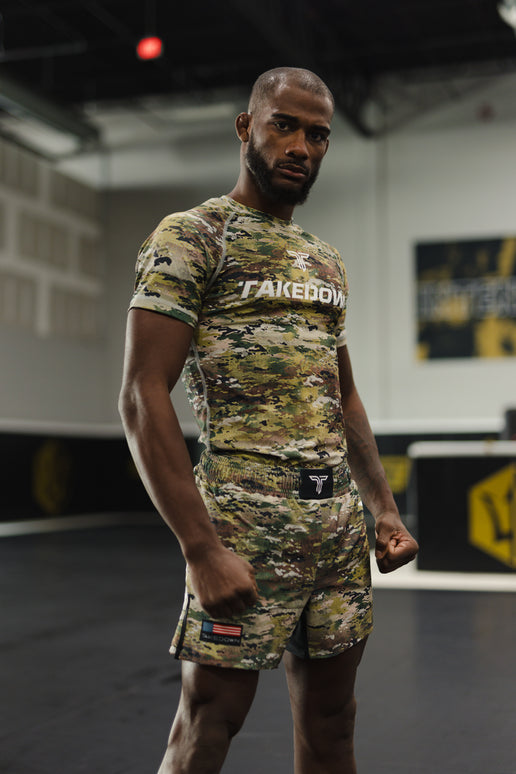 Ranger Camo Fight Kit (Fight Short & Rashguard Bundle)