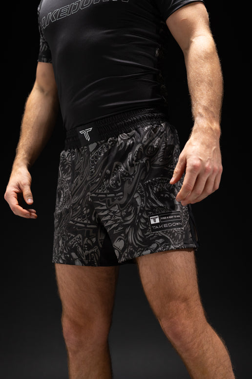 Blackout Iron Dragon Fight Shorts (5”&7“ Inseam)