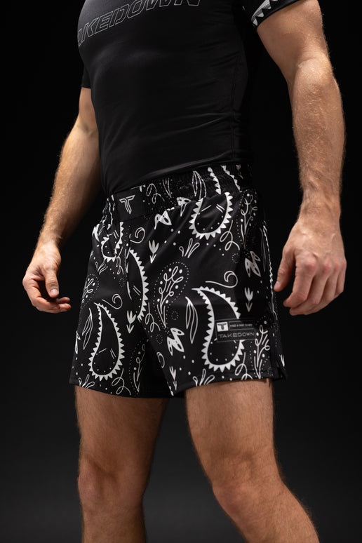 Blackout Bandana Fight Shorts (5”&7“ Inseam)