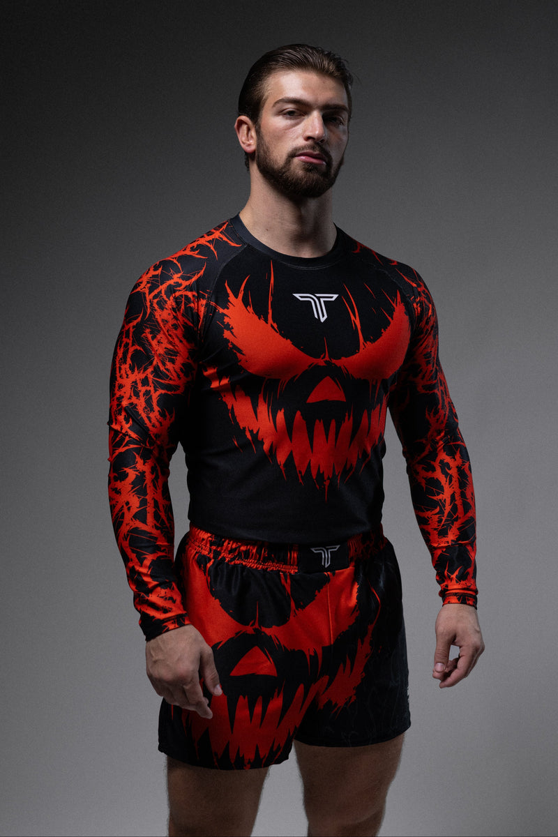 Jack O' Lantern Long-Sleeve Rashguard