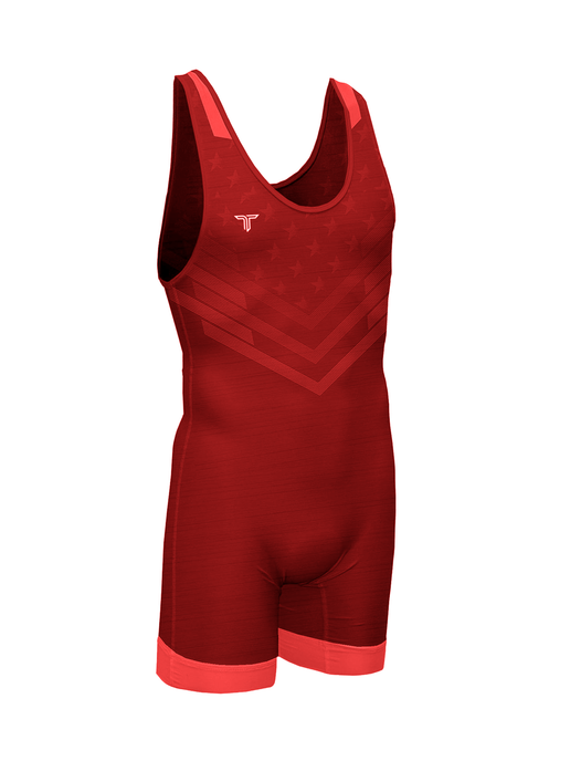 International Wrestling Singlet - Red