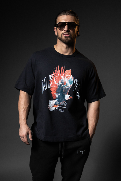 'Murica Oversized T-Shirt - Black