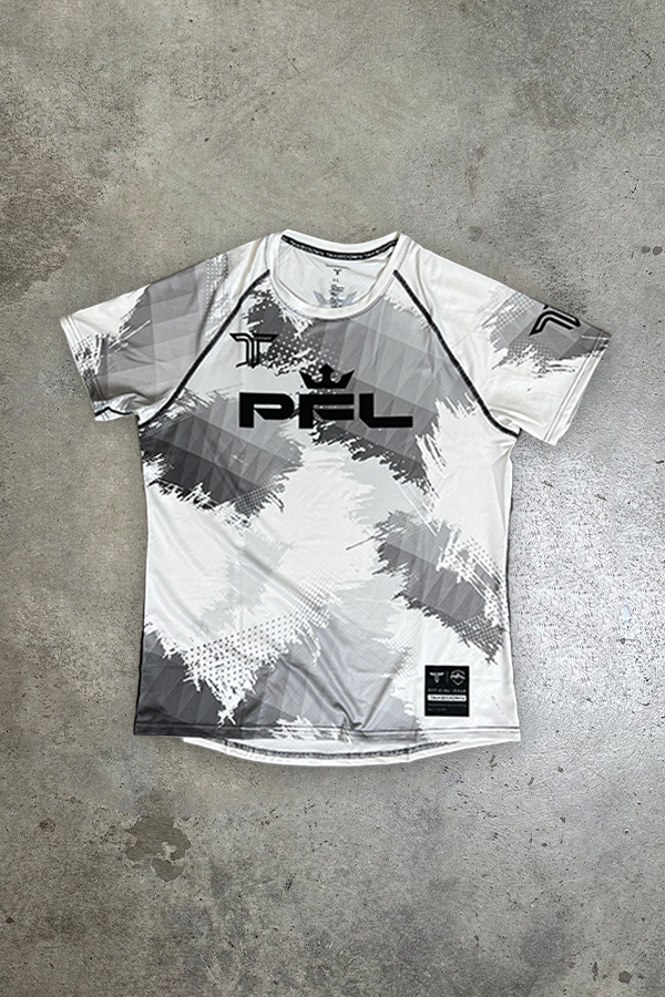 PFL Kaos Camo Walk Out Raglan Top - White