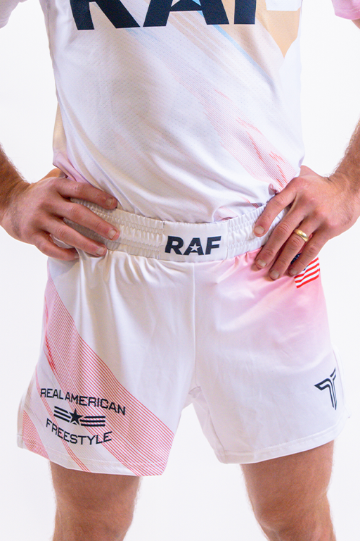 RAF02 Fight Shorts (5” Inseam) - White