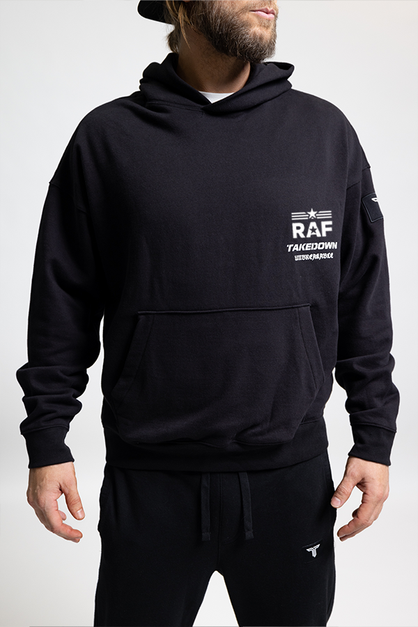 RAF Logo Unbreakable Heavyweight Hoodie - Black