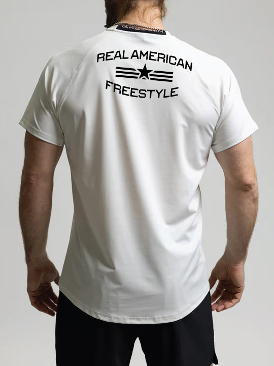 Real American Freestyle Intensity Performance Top - White