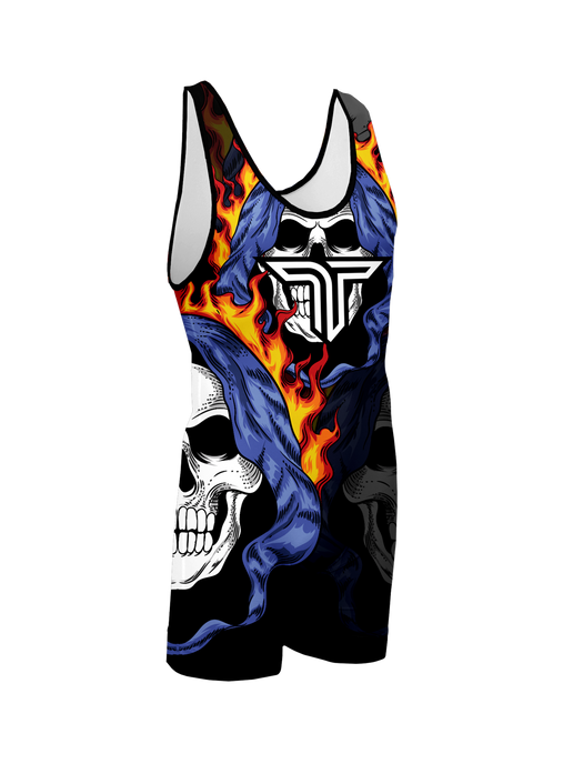 Reaper Skull Wrestling Singlet