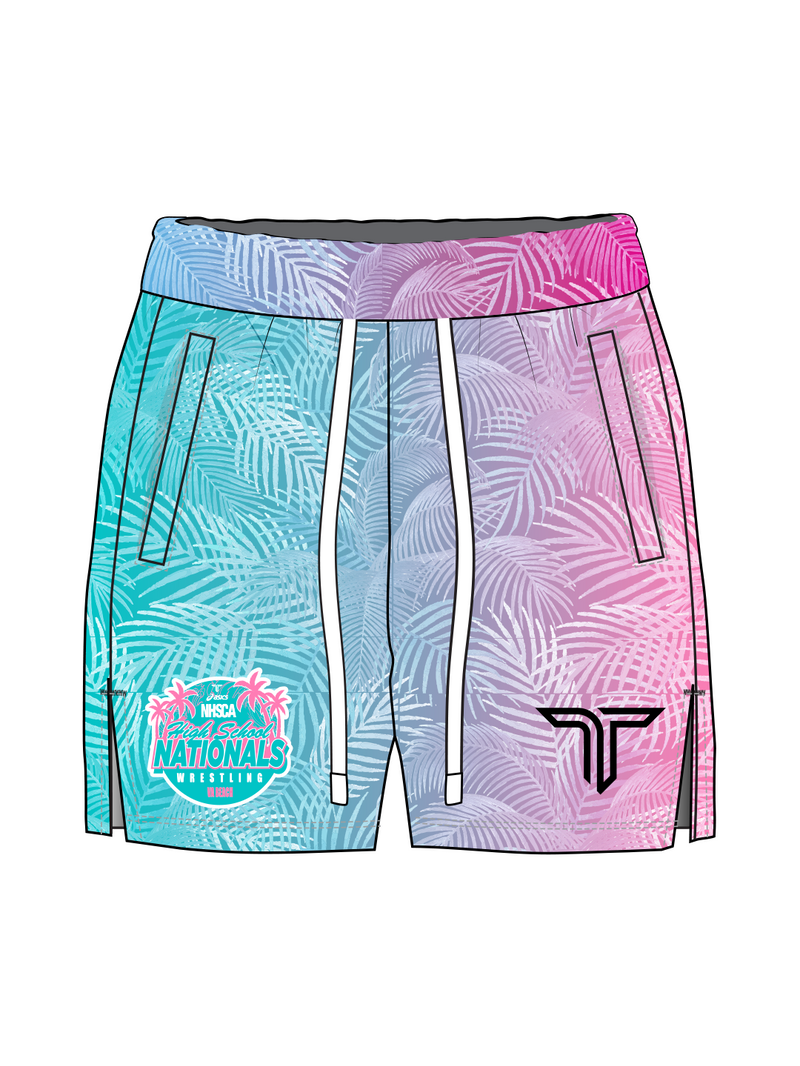 2026 NHSCA Nationals Mesh Short - Pink/Blue (5” Inseam) *PREORDER*