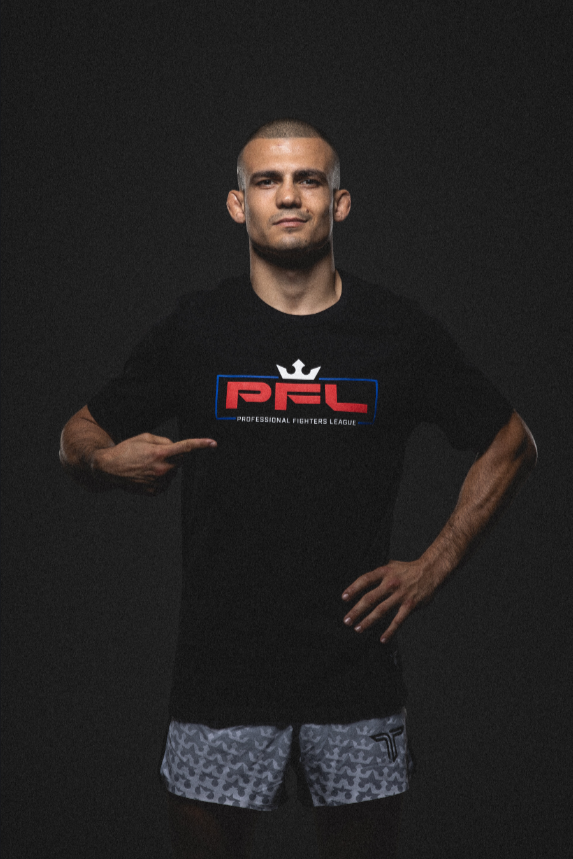 PFL Red Logo T-Shirt - Black