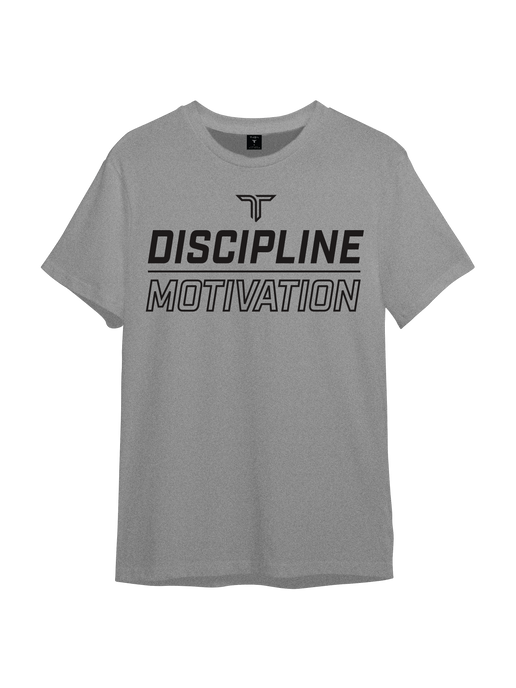 Discipline Over Motivation Triblend T-Shirt - Grey