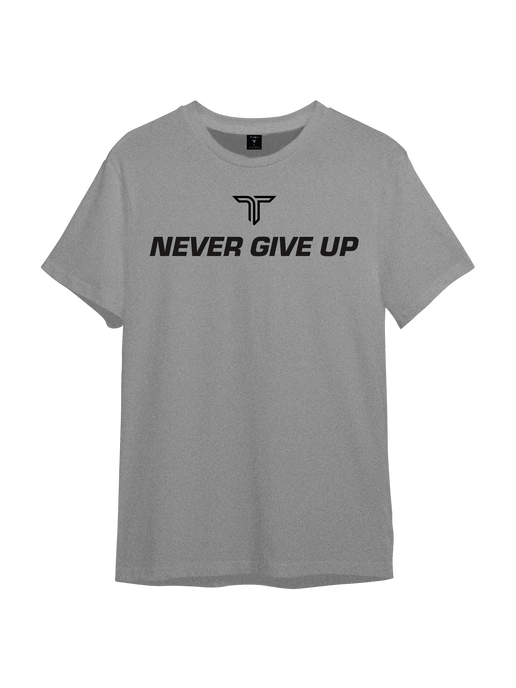 Never Give Up Triblend T-Shirt - Grey