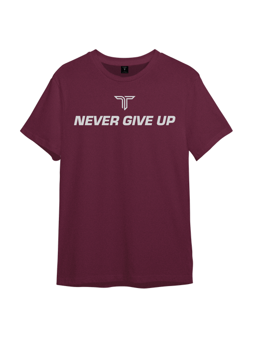 Never Give Up Triblend T-Shirt - Maroon