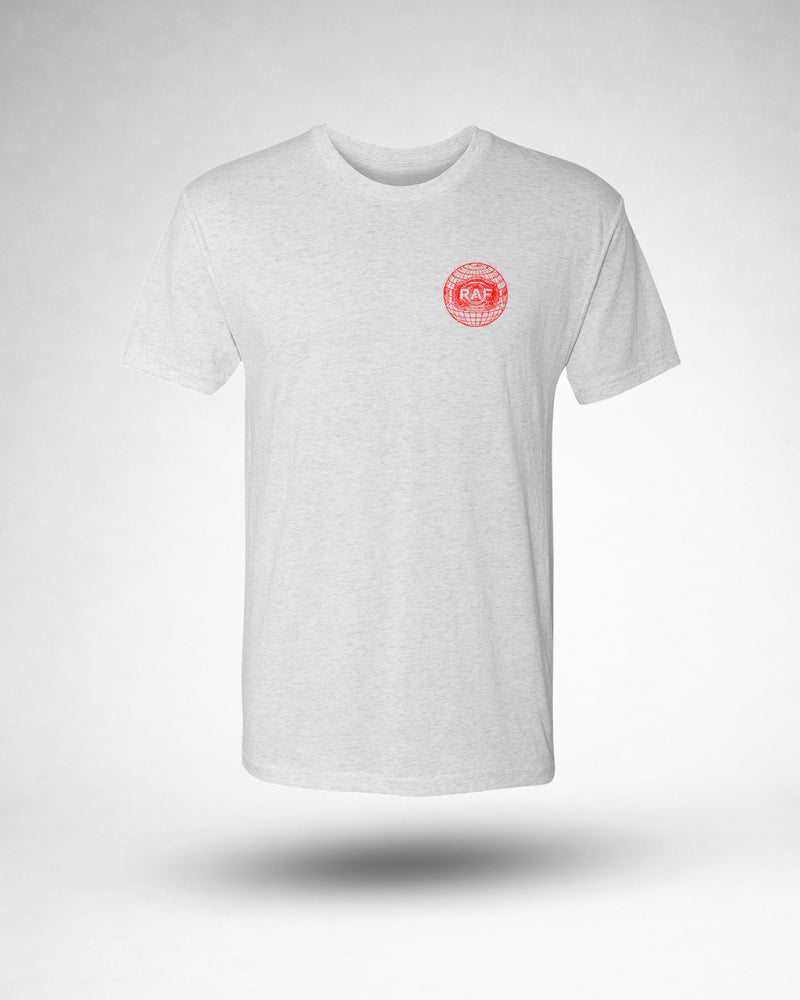 RAF Vintage Wrestling Tee - Heather White