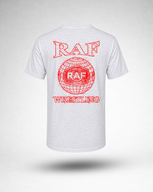 RAF Vintage Wrestling Tee - Heather White