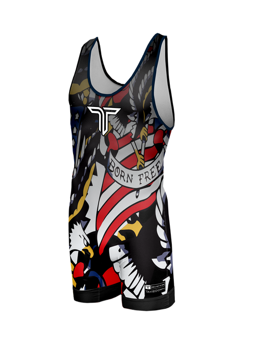 Youth Star Spangled Wrestling Singlet
