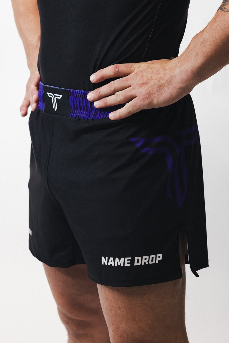 Ranked Jiu Jitsu Fight Shorts (5”&7“ Inseam) - Purple