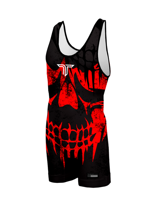 Red Thrasher Wrestling Singlet