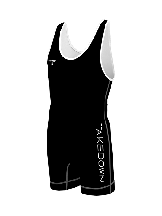 Black Essential Wrestling Singlet