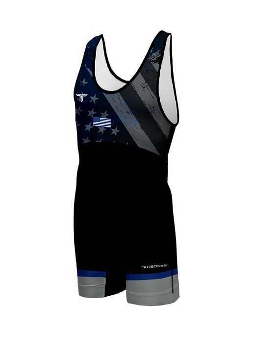 Blue Flag Wrestling Singlet