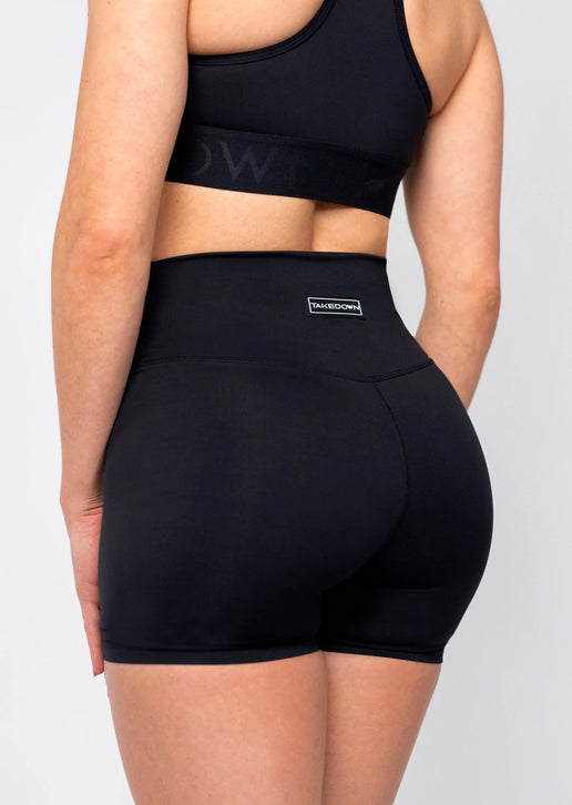 High Waist Power Tech Bike Short Black